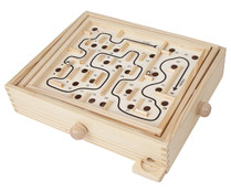 Juego de habilidad Laberinto de madera, ONE TWO FUN ALCAMPO. Juego de habilidad Laberinto de madera, ONE TWO FUN ALCAMPO.