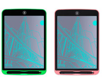 Pizarra electrónica con pantalla LCD 30x20cm., color verde o rosa, JUGUETES ELECTRÓNICOS.