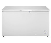 Arcón congelador HISENSE FT546D4AW1, clasificación energética: F, H: 85cm,A: 144,8cm, F: 72,1cm, capacidad total: 420L.
