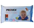 Toallitas humedas para bebé, dermatológicamente testadas PREVEX 48 uds.