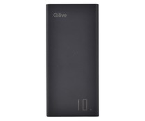 Batería portátil QILIVE Power Bank, 10000mAh, 2xUSB y USB-C.
