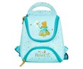 Mochila preescolar diseño de princesa, color azul, PRODUCTO ALCAMPO, 24x25x13cm.