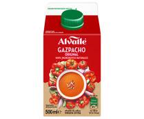Gazpacho receta original elaborado con ingredientes 100% naturales ALVALLE 500 ml.