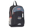Mochila juvenil con triple compartimento, color negro y azul  Hastag PRODUCTO ALCAMPO, 30x43,5x8cm.