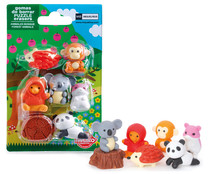 Pack 7 gomas de borrar con formas de animales del bosque MIQUELRIUS. Pack 7 gomas de borrar con formas de animales del bosque MIQUELRIUS.