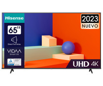 Televisión 165,1 cm (65") DLED HISENSE 65A6K 4K, HDR10+, SMART TV, WIFI, BLUETOOTH, TDT HD, USB reproductor, 3HDMI, 60HZ.