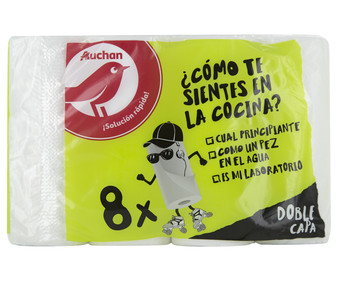 Papel de cocina PRODUCTO ALCAMPO 8 uds. Papel de cocina PRODUCTO ALCAMPO 8 uds.