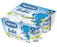 Postre lácteo de yogur natural, para bebés a partir de 6 meses NESTLÉ Bebé 4 x 100 g.
