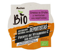 Crema de frutas y verduras con espirulina ALCAMPO ECOLÓGICO 220 gr.