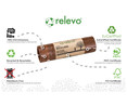 Bolsa de basura 100% reciclado, 15 unidades, capacidad de 10 a 20 l. RELEVO