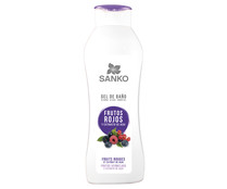 Gel para baño o ducha con frutos rojos y extracto de Acai SANKO 600 ml.