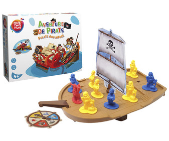 Juego de mesa infantil Aventura Pirata, de 2 a 4 jugadores, ONE TWO FUN ALCAMPO. Juego de mesa infantil Aventura Pirata, de 2 a 4 jugadores, ONE TWO FUN ALCAMPO.