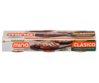 Paté de hígado de cerdo MINA pack de 3 uds de 70 g. Paté de hígado de cerdo MINA pack de 3 uds de 70 g.