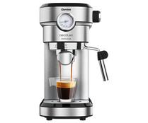 Cafetera espresso CECOTEC Cafelizzia 790 steel pro, presión 20 bar, manómetro, calienta tazas.
