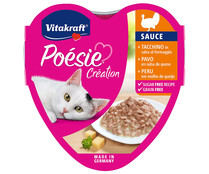 Alimentos húmedos completo para gatos adultos VITAKRAFT POESIE CREATION 85 g.