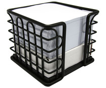 Bloc de notas 500 hojas con caja metálica color negro, PRODUCTO ALCAMPO.