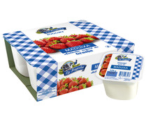 Yogur con sabor a fresa, elaborado sin gluten LA FAGEDA 4 x 125 g.