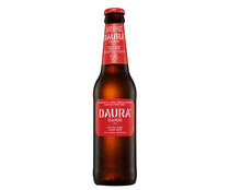 Cerveza sin gluten ESTRELLA DAMM DAURA, botella de 33 cl.