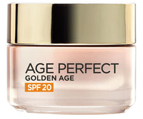 Crema de día con SFP 20, para pieles maduras y apagadas L'ORÉAL PARIS Age perfect golden age 50 ml.