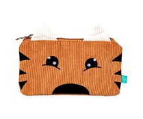 Estuche portatodo con diseño Tigre, cierre de cremallera, PRODUCTO ALCAMPO, 21x12x5cm.