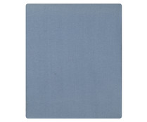 Mantel redondo 100% poliéster color azul tacto algodón, 150cm., ACTUEL.