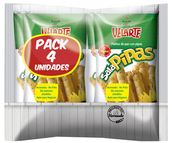 Snacks de pan con pipas 4 uds. x 40 g.