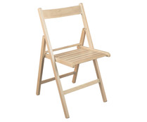 Silla plegable de haya de color madera, SILLA.