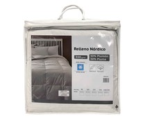 Relleno nórdico para cama de 160/180cm, 50% plumón 50% pluma, 350g/m².