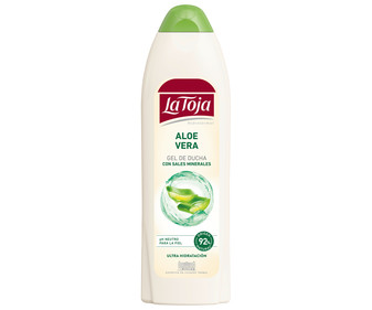 Gel de baño o ducha con aloe vera y sales minerales para todo tipo de piel LA TOJA 550 ml. Gel de baño o ducha con aloe vera y sales minerales para todo tipo de piel LA TOJA 550 ml.