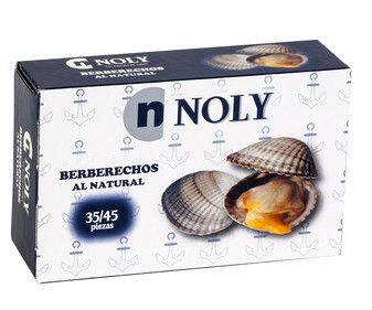 Berberechos medianos al natural NOLY lata de 58 g. Berberechos medianos al natural NOLY lata de 58 g.