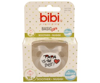 Chupete anatómico de silicona para bebés de + de 16 meses BIBI Basic care. Chupete anatómico de silicona para bebés de + de 16 meses BIBI Basic care.