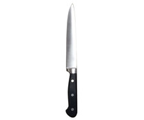 Cuchillo de cocina multiúsos con hoja de acero inoxidable de 20cm. y mango forjado, ACTUEL.