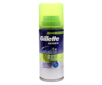 Gel de afeitar con aloe vera y triple acción (hidrata, protege y alivia), especial pieles sensibles GILLETTE Series 3x 75 ml.