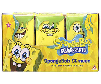 Cubo slime personaje sorpresa de 5cm BOB ESPONJA. Cubo slime personaje sorpresa de 5cm BOB ESPONJA.