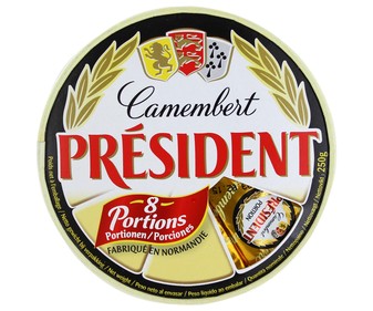 Queso en porciones Camembert PRÉSIDENT 8 uds. Queso en porciones Camembert PRÉSIDENT 8 uds.