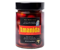Aceitunas negras Kalamata AMANIDA 175 g.
