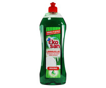 Detergente lavavajillas verde EKOSAN 800 ml.