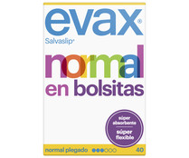 Salvaslips normal, plegados y en bolsitas individuales EVAX 40 uds.