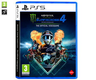 Monster Energy Supercross 4 para Playstation 5. Género: motos, carreras. PEGI: +3. Monster Energy Supercross 4 para Playstation 5. Género: motos, carreras. PEGI: +3.