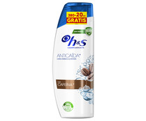 Champú anticaspa y anticaída, con cafeína H&S 380 ml.