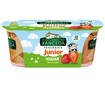Yogur cremoso junior ecológico XANCEDA 2 uds. de 125 gr,