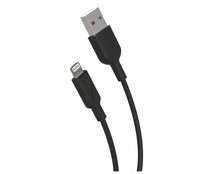 Cargador Usb + cable iPhone Lighning MUVIT, 12W, 2,4A, longitud 1,2m.