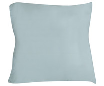 Funda de almohada 100% algodón color azul claro, 55x55cm. ACTUEL.