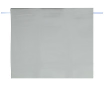 Cortina de ducha 180x200cm. de PEVA color gris, ACTUEL.