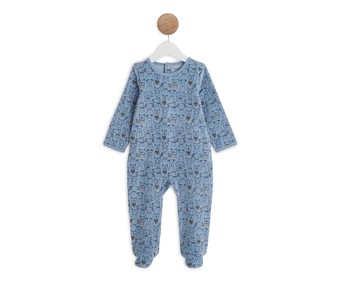 Pijama pelele de terciopelo para bebé IN EXTENSO, talla 62. Pijama pelele de terciopelo para bebé IN EXTENSO, talla 62.