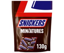 Mini barritas de chocolate con cacahuetes SNICKERS 130 gr,