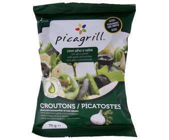 Picatostes con ajo y perejil PICAGRILL 75 gr, Picatostes con ajo y perejil PICAGRILL 75 gr,