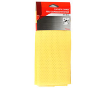 Gamuza sintética de 50x40cm, amarilla, PRODUCTO ALCAMPO.