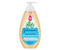 Jabón líquido de manos líquido, especial para niños JOHNSON´S Pure protect 300 ml.