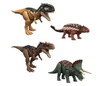 Dinosaurio Ruge y Golpea, figura de juguete con movimientos y sonidos, modelos surtidos, JURASSIC WORLD MATTEL HDX17.